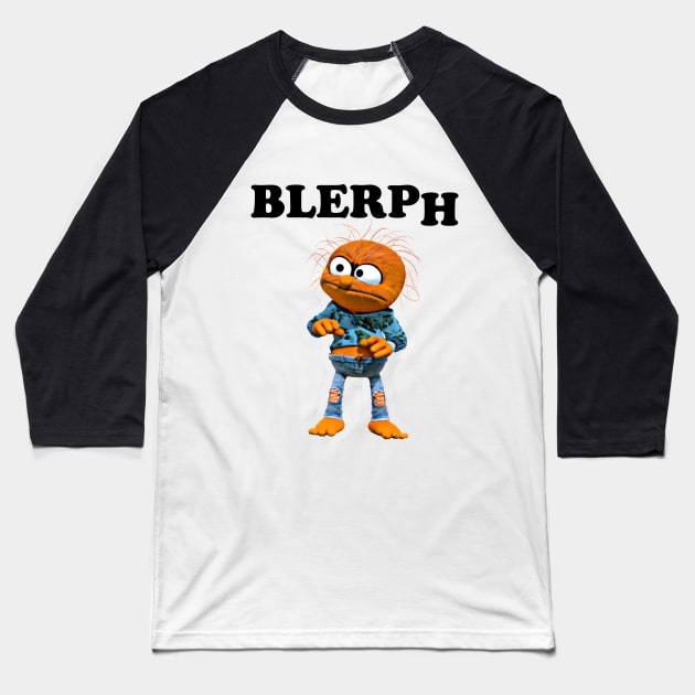 Blerph Baseball T-Shirt by ToughPigs